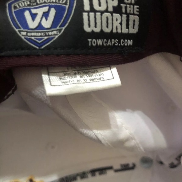 Arizona State Devils White Snapback Hat Top World Towcaps Adjustable Cap - Picture 6 of 7